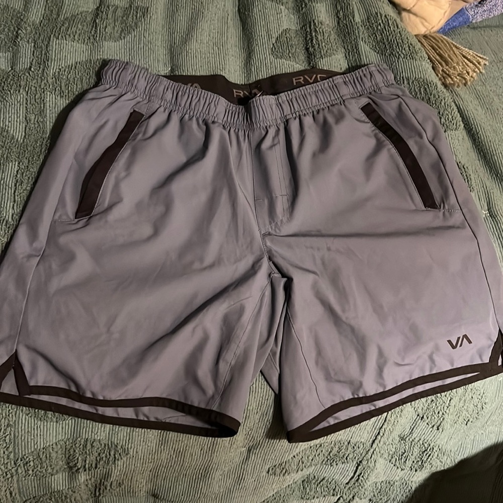 Blue gray RVCA shorts